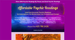 Desktop Screenshot of affordablepsychicreadings.com